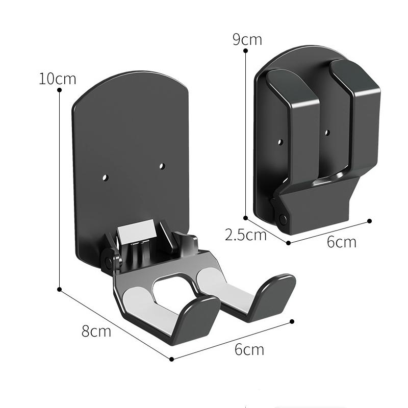 Foldable Wall Hook Wall-mounted Organizer With Sticky Pad Self Adhesive GamePad Headset Holder Space-Saving Handbag Organization