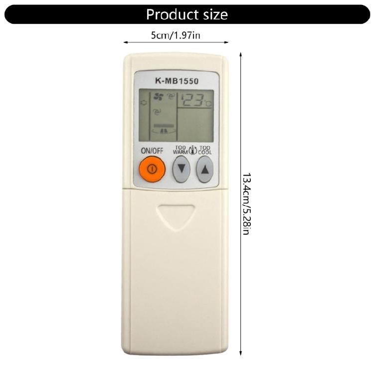 K-MB1550 Remote Control Conditioning Use for MSZ-FB50VA MFZ-FB50VA MSZ-GA35VA Air Conditioner Directly Replacement