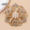 Vintage Style Brooch Solid Alloy Floral Brooch, Hollow Pattern Lapel Pin with Strong Secure Clasp Buckle Design, Electroplating Anti-Oxidation