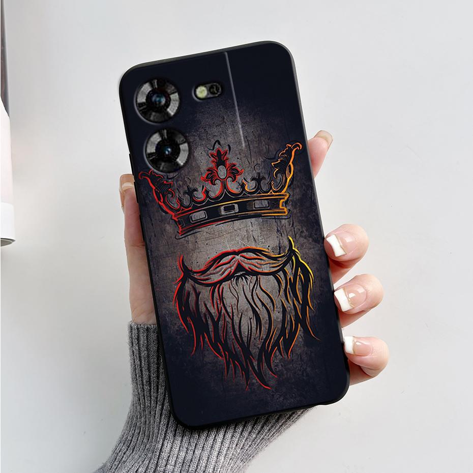 For Tecno Pova 5 Case LH7n Silicone Phone Case Stylish Pattern Slim Soft Black Funda Cover For Tecno Pova 5 4G 2023 Pova5 Capa