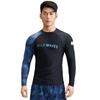 Mens Quick-Dry Rash Guard Set Black Swimwear Surfing Swimming Fishing UV Protection