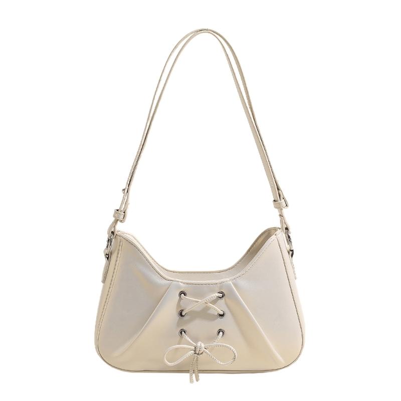 Damen PU Leder Schultertasche Mode Achseltasche Elegante Handtasche Plissierte Unterarmtasche Shopping Dating Tasche Knödel Tasche