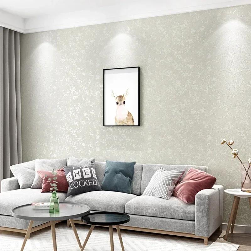 53cm*9m 3D Frosted Solid Color Self-adhesive Wallpaper Living Room Background Wall Wallpapers Waterproof Embossed Wallpaper
