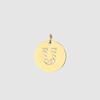 CARLIDANA Classique Minimaliste Alphabet 26 Breloques Lettres en Cristal Collier Pendentif Rond Lettre Acier Inoxydable Collier DIY