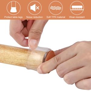 32pcs Silicone Table Chair Leg Floor Protectors Thicken Wear-resistant Chair Feet Caps Covers Pads For Reducing Noise