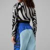 adidas Stella McCartney Sw W Tp Zp Retro Color Block Pattern Cuffed Casual Sports Pants Women Pants Blue HA8969
