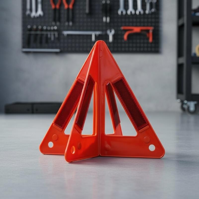 Car Emergency Breakdown Warning Triangle Reflective Safety Hazard Car Tripod Foldable Stop Sign Reflector Cars Stop Sign Stand