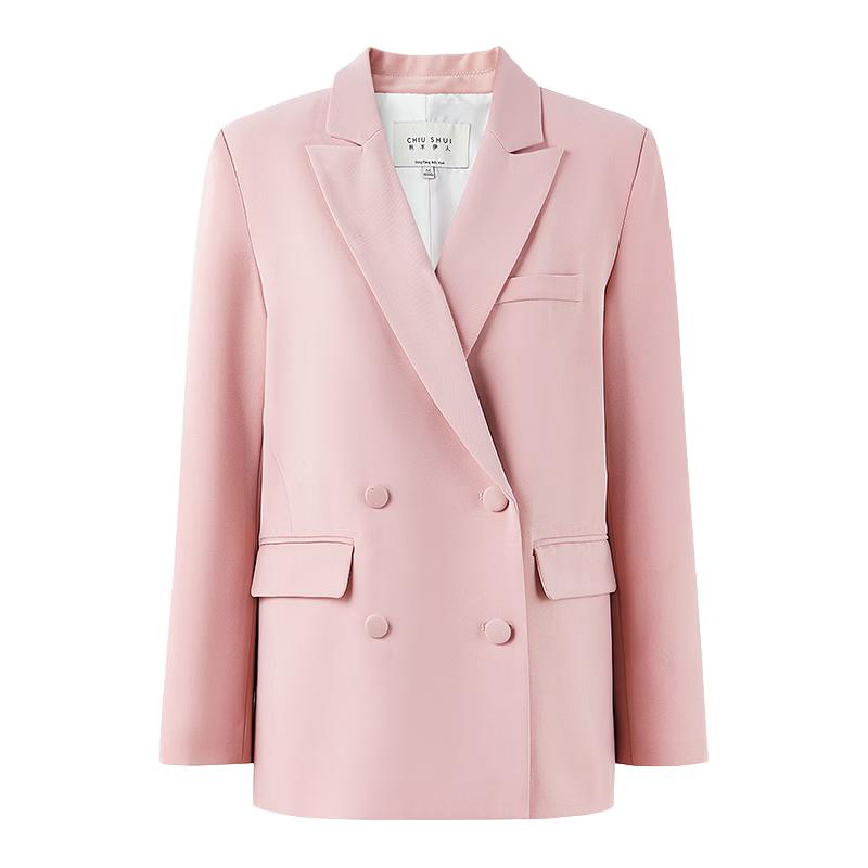 Женский простой блейзер с галстуком-бабочкой L