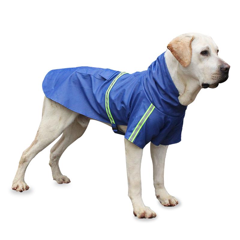 Waterproof Large Dog Raincoat Corgi Cloak Style Puppy Dog Clothes Reflective Pet Windproof Rainproof Hooded Raincoat for Dog 5