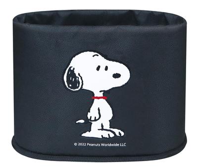 Snoopy Car Trash Small Item Fall Snoopy Can, Storage, Stylish, Nylon, Black, Simple, Round, Slim, Won't Over, Cute,