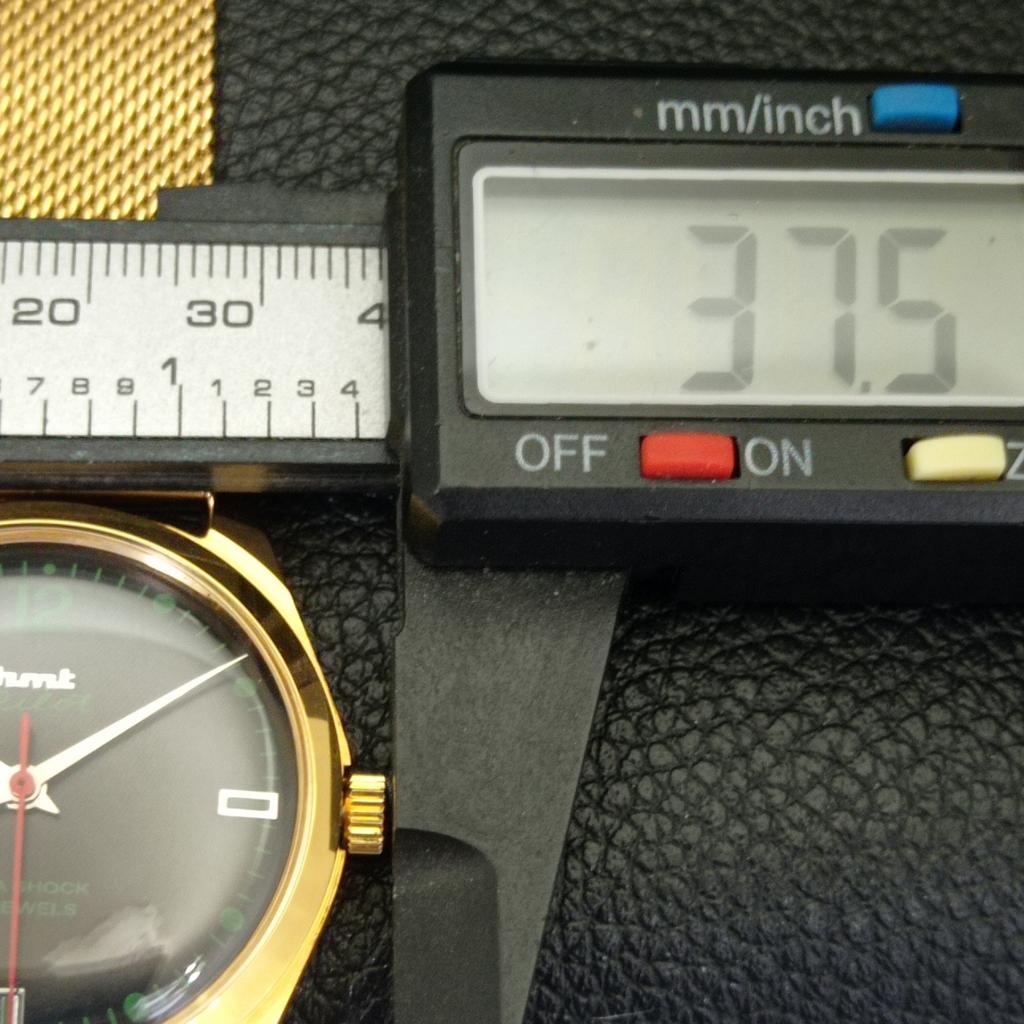 HMT PILOT VINTAGE HANDAUFZUG INDISCHE HERREN SCHWARZES ZIFFERBLATT UHR a702078-5