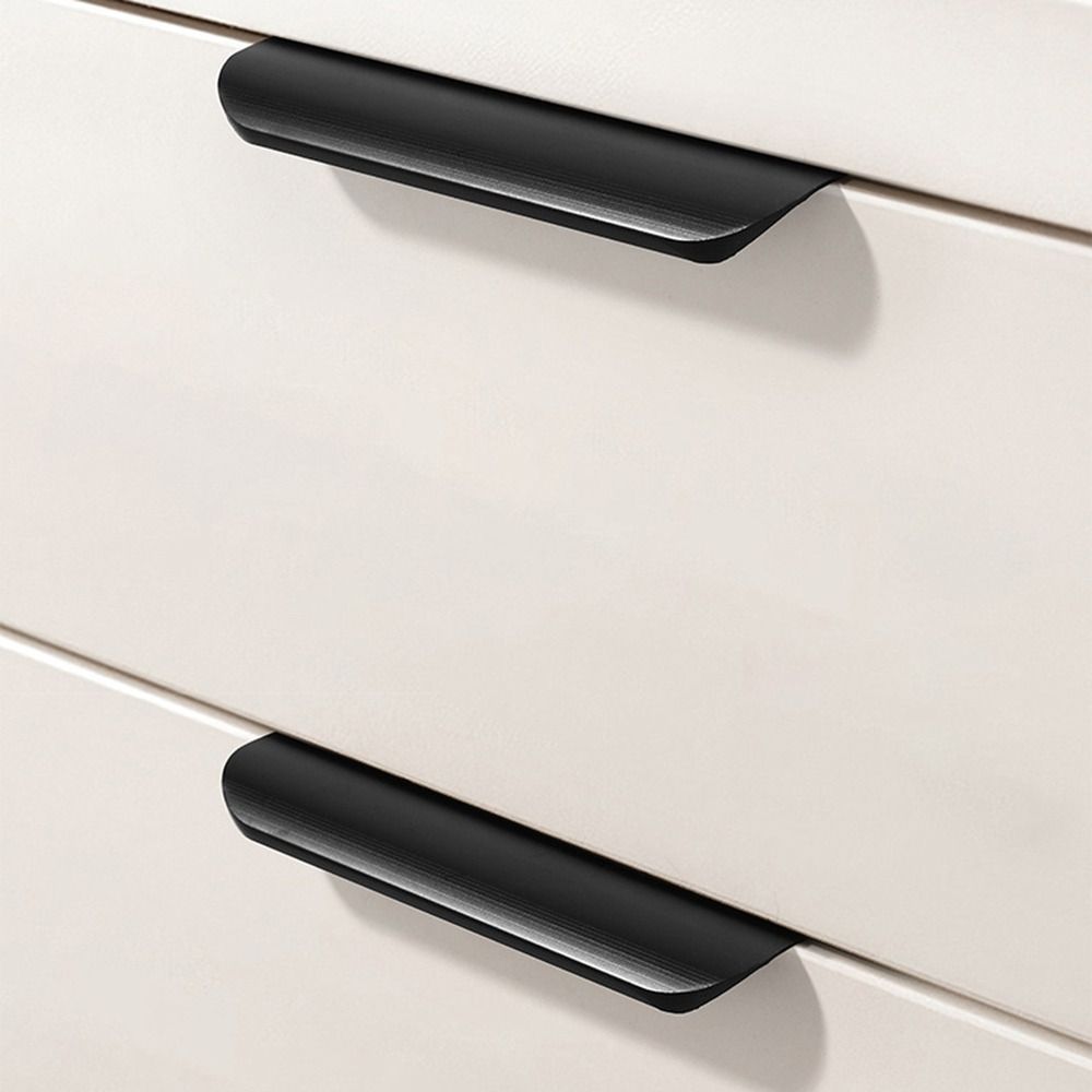 Aluminium Kante Fingerzug Küchenschubladengriffe Zubehör Schränke Zuggriff