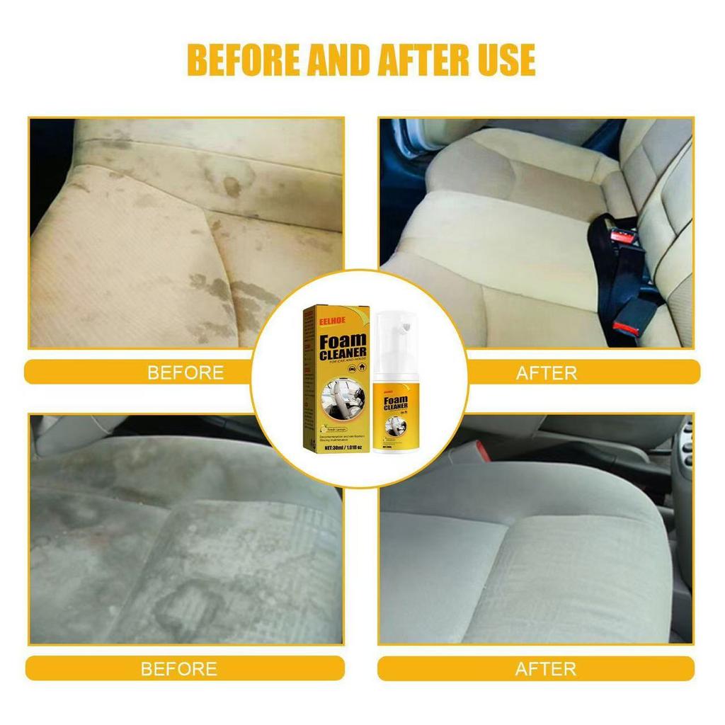 Car Steering Wheel Foam Cleaner Leather Seat Supplies Multifunctional Interior Cleaning Agent for Stain Removal