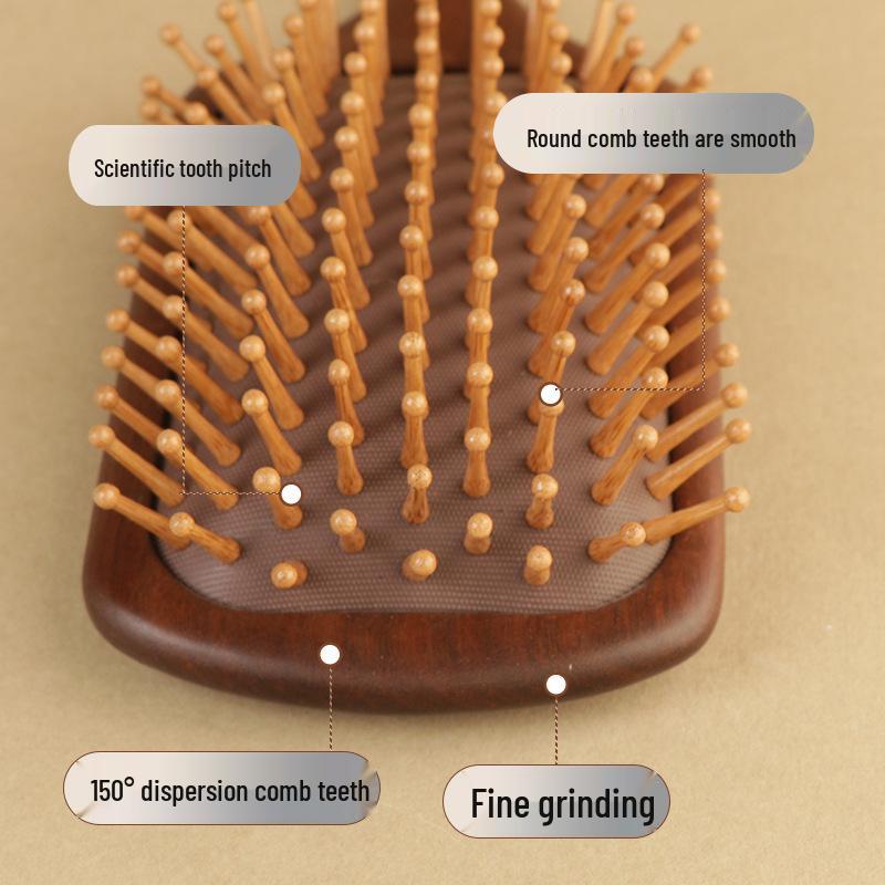 Sandelholz Meridian Massage Luftkissen Kamm Geschenkset - Massivholz Frisierkamm Souvenir