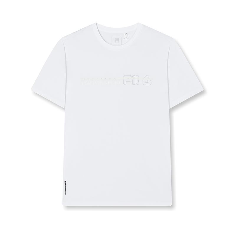 FILA SS24 T Shirt Men s Standard White F11M422119FWT 190/108A/XXXL