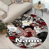 Custom Name Personalized Betty Boop Print Round Rug, Versatile Home Decor Carpet, for Playroom, Apartment, Balcony, Entryway, Hallway Gift