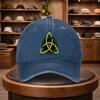 Triquetra Print Baseball Cap Casual Duckbill Hat Fashionable Hat Adjustable Outdoor Casual Cap for All Seasons Suitable fo