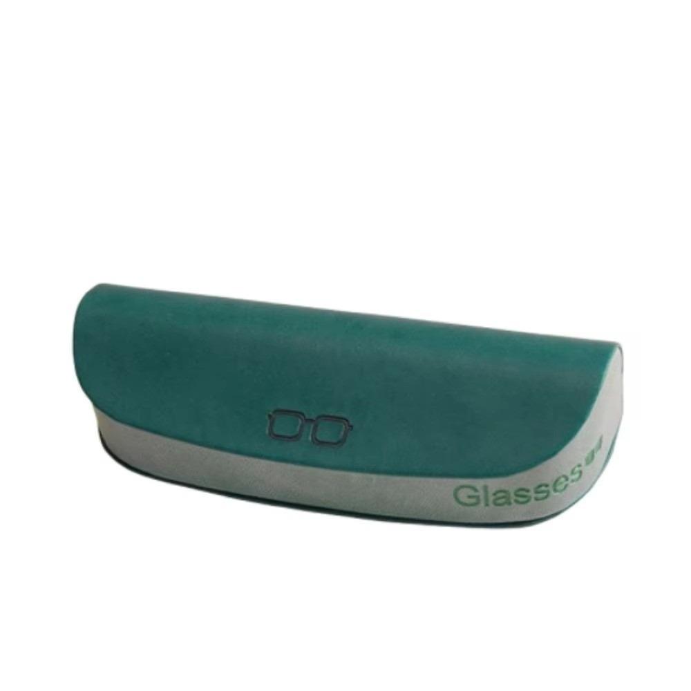 Magnetic Buckle Eyeglasses Case PU Leather Portable Eyewear Protective Case Flocking Inside Lightweight Sunglasses Box