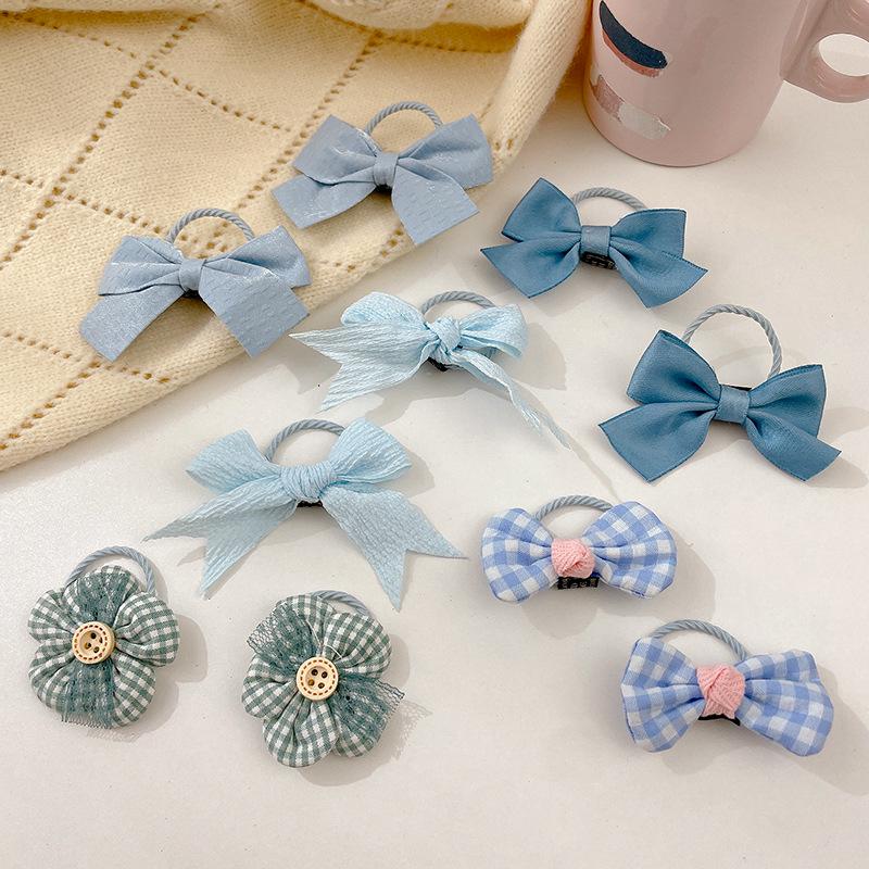 Colorful Elastic Hair Band for Girls - Durable Bow Hair Ring and Headdress