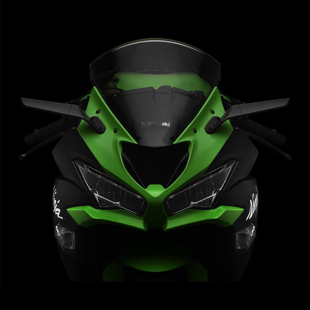 

Motorcycle Mirror for ZX-6R (ZX636G`19-24) Wing-shaped Stealth Rotatable Aluminum чёрный