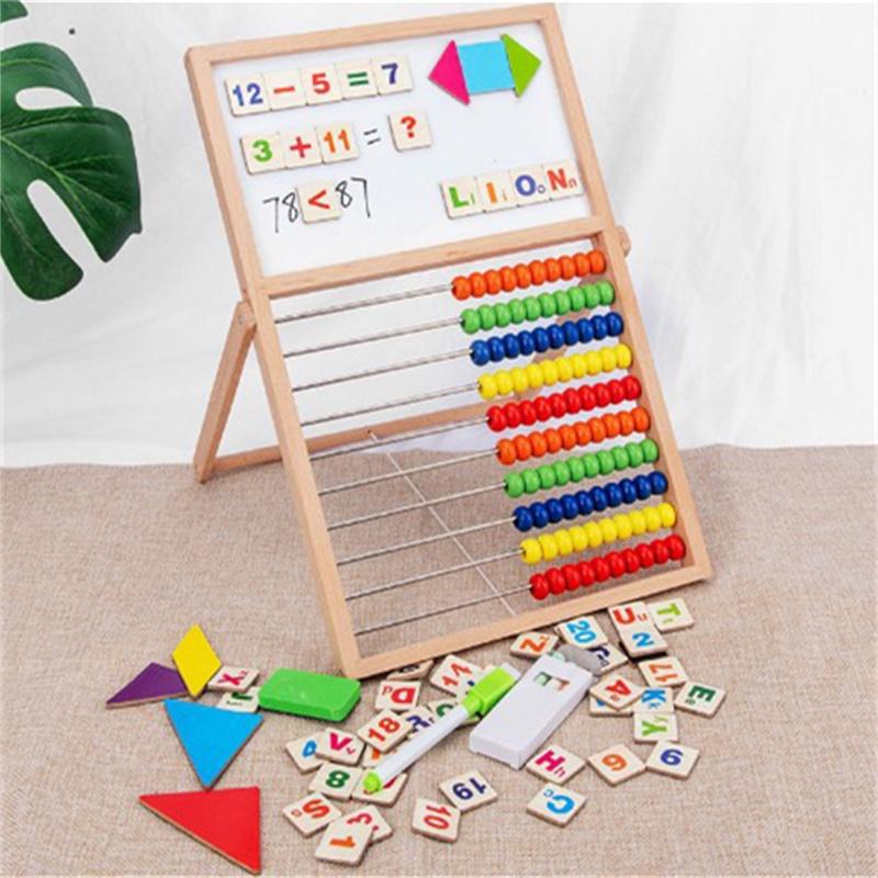 Educational Wooden Math Teaching Tool For Elementary Students Enhance Learning And Development Counting Beads Addition And Subtraction Tool Qm-521