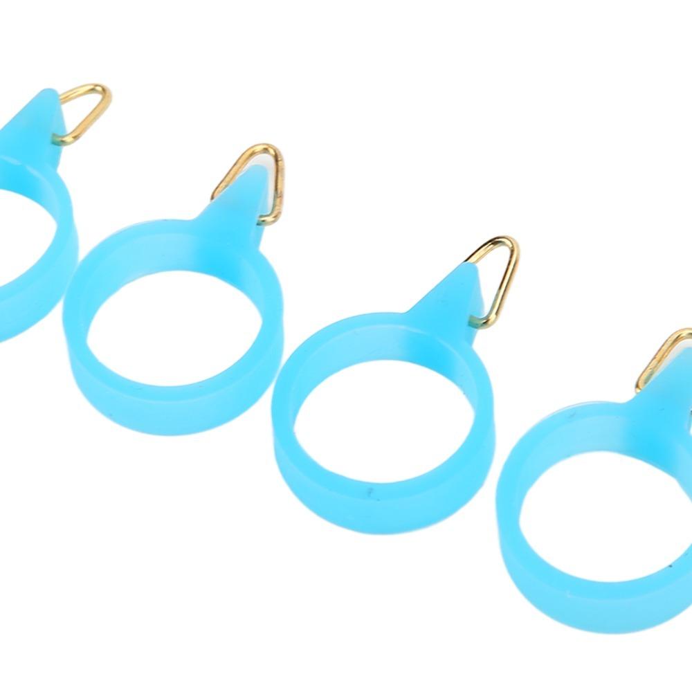 5PCS Stainless Steel Bait Hook Holder with Rubber Circle Lure Hook Holder  Water Activities