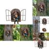 Lifelike Elf Out The Door Naughty Gnome Garden Sculpture Tree Hugger Outdoor Yard Ornament