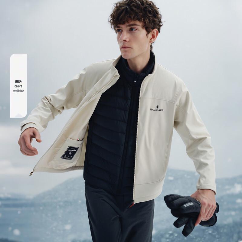 Navigare Men's Outdoor Triple-Proof Fleece-Lined Jacket