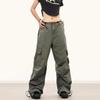 Women's Retro Paratrooper Pocket Overalls: Trendy, Loose, Wide-Leg Casual Pants