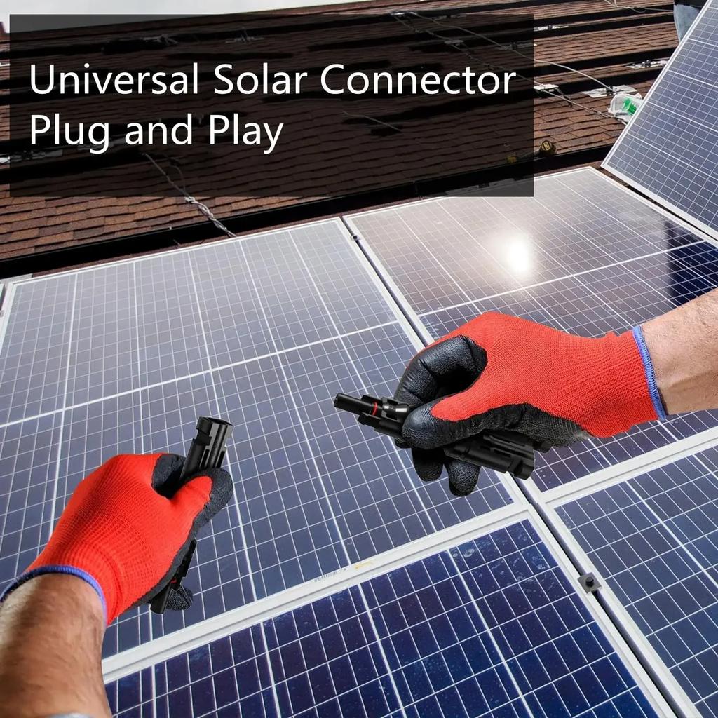 Connector 1 Pair Solar PV Multi Parallel Branch Connectors Pv Module Panel Connector Male & Female Solar Energy Adapter