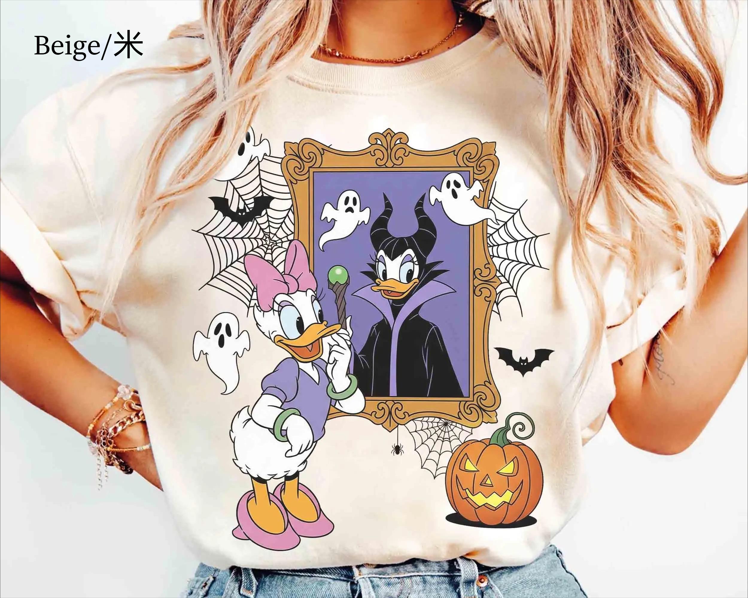 

Comfort Colors Daisy Duck Maleficent Halloween Tshirt Disney Villain Reflection Tee Funny Mirror Halloween S