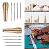 Leather Sewing Needle Awl Tool Set with Metal Handle Canvas Leather Sewing Awl Top Sale