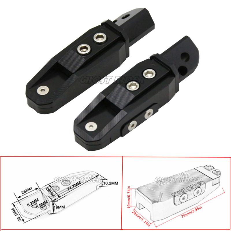Universal motorcycle CNC rear foot pedal fit For SUZUKI GSF650 GSF1250 GSF650 1250 07-13 GSR600 GSR750 GSR 600 750 06-13