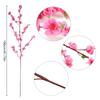 106cm Artificial Peach Blossom Branch Plum Cherry Blossom Silk Flower for Home Room Garden Decoration Wedding Party DIY Vase