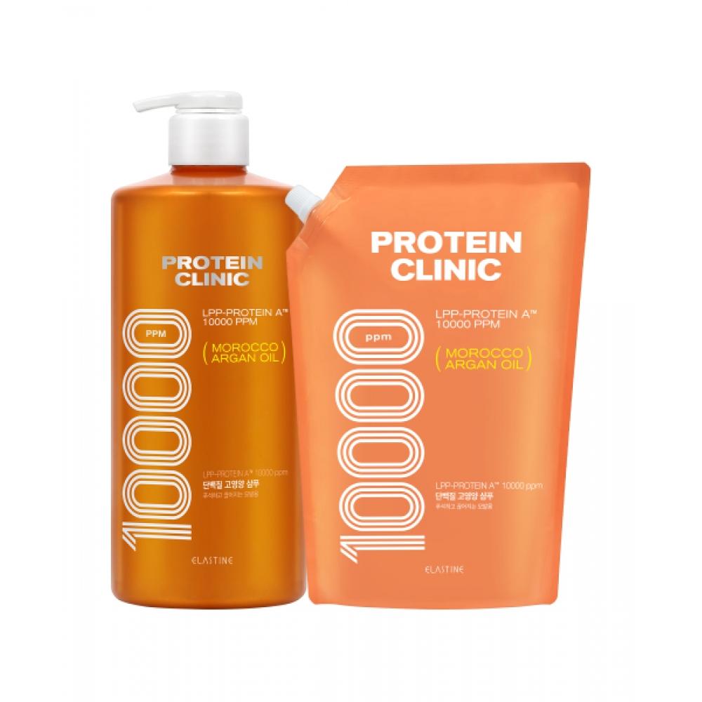 

Elastine Protein Clinic Highly Nutritious Protein Shampoo 1000ml + Refill 900ml NONE