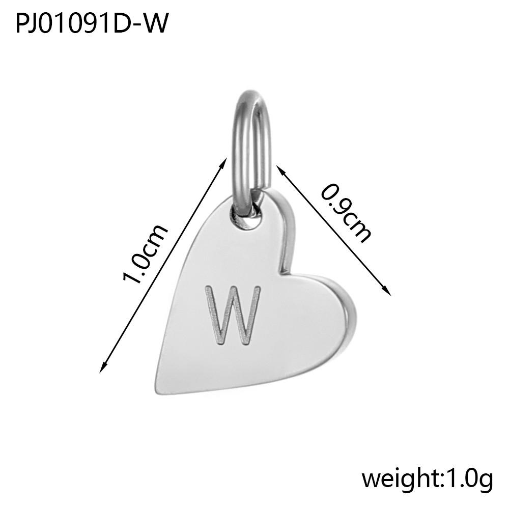 CARLIDANA 3PCS Best-Selling Silver Color Letter Alphabet Heart-Shaped Pendant Charm Necklace Earrings DIY Accessories Jewelry