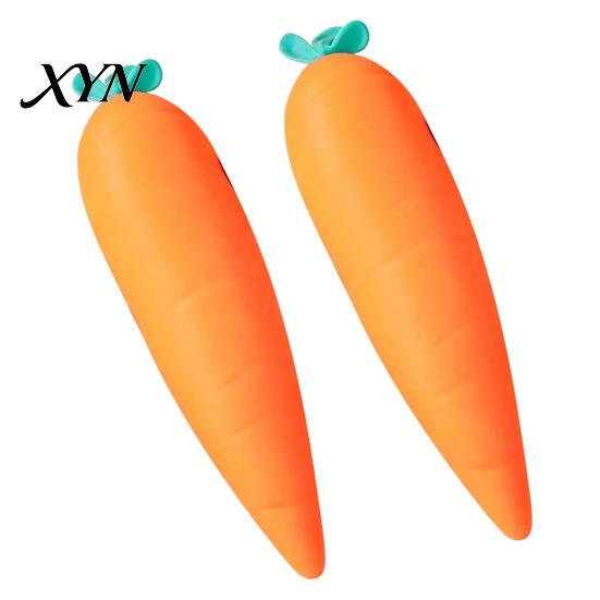 Squeeze Stress Ball 1/2Pcs Fake Carrot Relief Toy, Realistic Giant Toy Hand Relaxation for Kids Adults, Soft Simulated Vegetable Anxiety Reduction