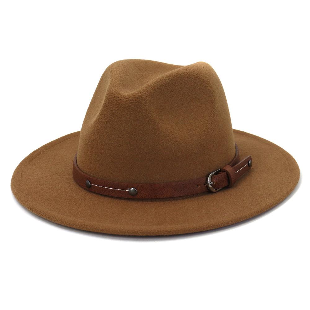 Fedoras Winter Hut Für Frauen 59-61 CM Männer Panama Gefilzt Jazz Hüte Neue Trilby Kirche Kappe sombreros de mujer