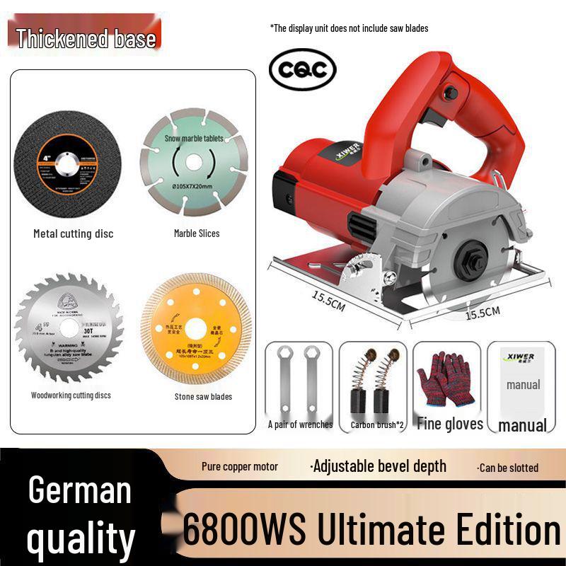 Compact Multifunction Chainsaw: High-Power Tile Groove & Wood/Marble Cutter