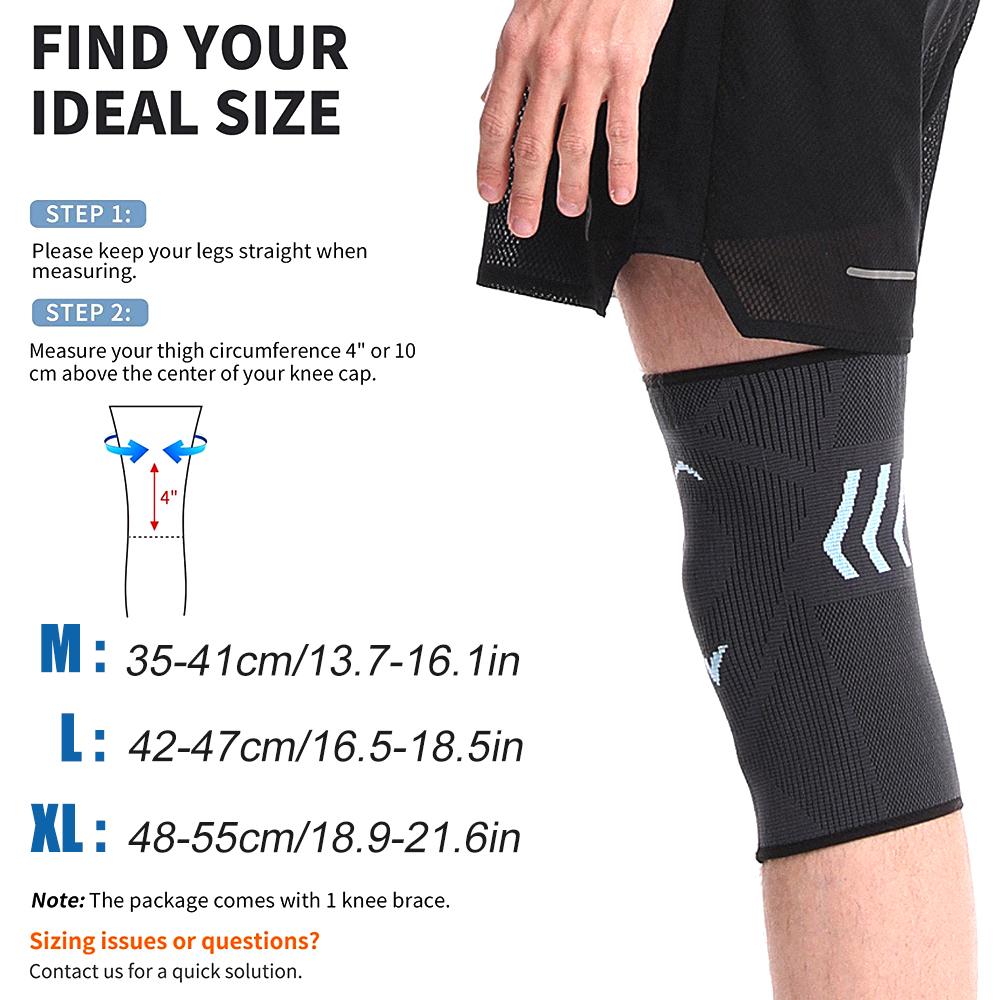1Pcs Knee Brace,Knee Compression Sleeve Support for Running ,Meniscus Tear,Joint Pain Relief and Injury Recovery