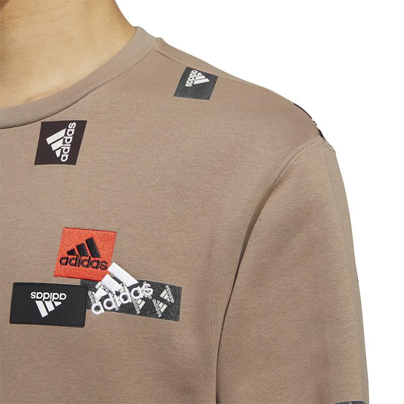 adidas CNY Sweatshirts Men's Brown Crew Neck Thickened Regular HN8983