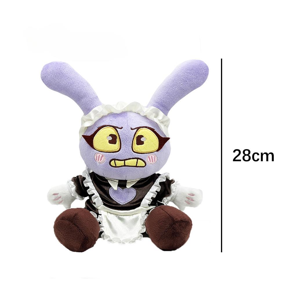 

Новые Игрушки Цирковая Анимация Вокруг Кролика Мода Милая Плюшевая Кукла 28cm