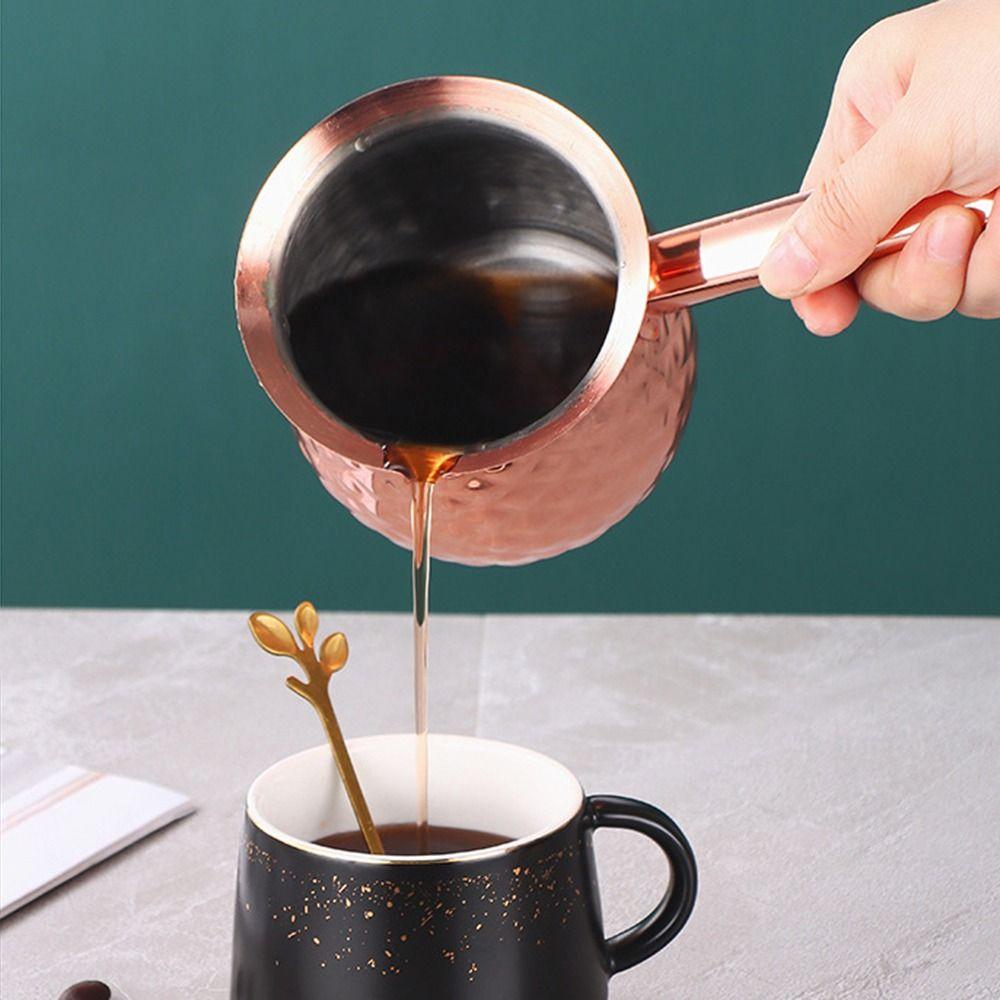 Handcrafted Turkish Coffee Pot Stable Heating Pot Versatile Melting Jug  Stove Top