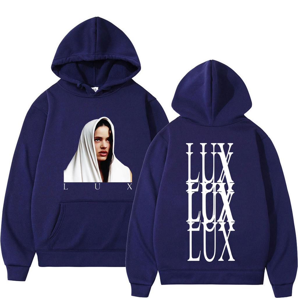 Singer Rosalia Lux Tour Print Hoodie Men Women Fashion Sweatshirt Long Sleeves Winter Pullover Fan Gifts