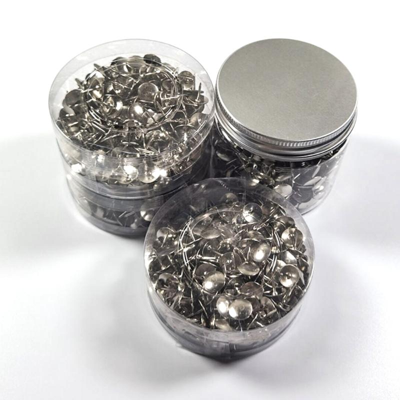 500Pieces Multifunctional Metal Thumbtacks for Office School Roundness Push Pins Office Tacks for Corkboard Furniture