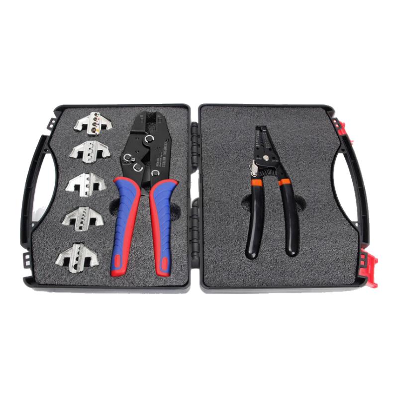 BING YU BJ-730 Quick-Change Crimping Pliers 7-Piece Set
