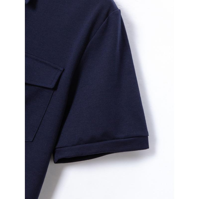 Men's Button Lapel Solid Short Sleeve Casual Polo