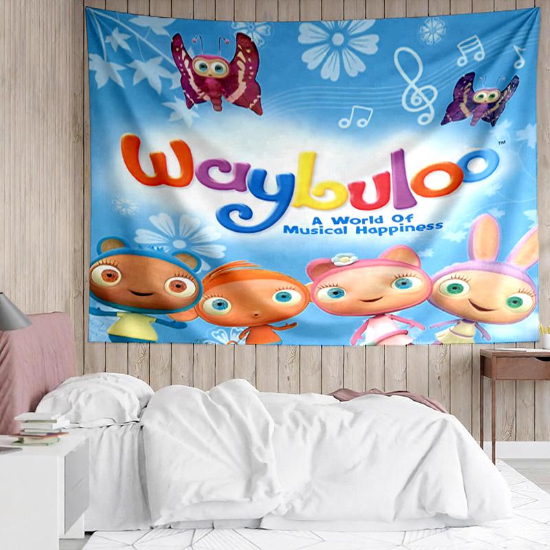 1PC Waybuloo Adventures Tapestry Accessories Playroom Tapestry, for Bedroom,Livingroom, Dormitory Room Wall Decor Fan Birthday Gifts