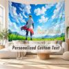 Custom Name Wall Hanging Tapestry,Naruto Decorative Backdrop Tapestry For Dorm Home