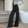 2026 Spring High Waist Slimming Modal Pants - Versatile Casual Black for Women